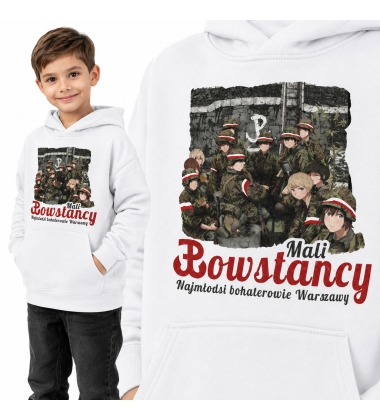 Bluza z kapturem dziecięca Patriotyczna MALI POWSTAŃCY
